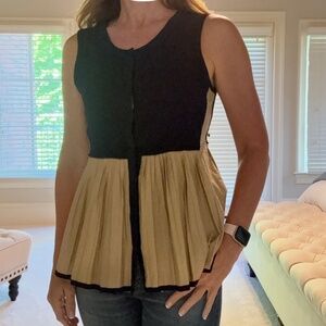 Anthropologie MOTH XS Peplum top
